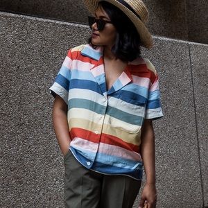 Reformation Rainbow Shirt